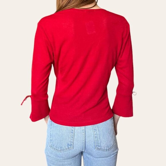 Star CCC vintage 90s/y2k flare sleeve top Small - Picture 4 of 6